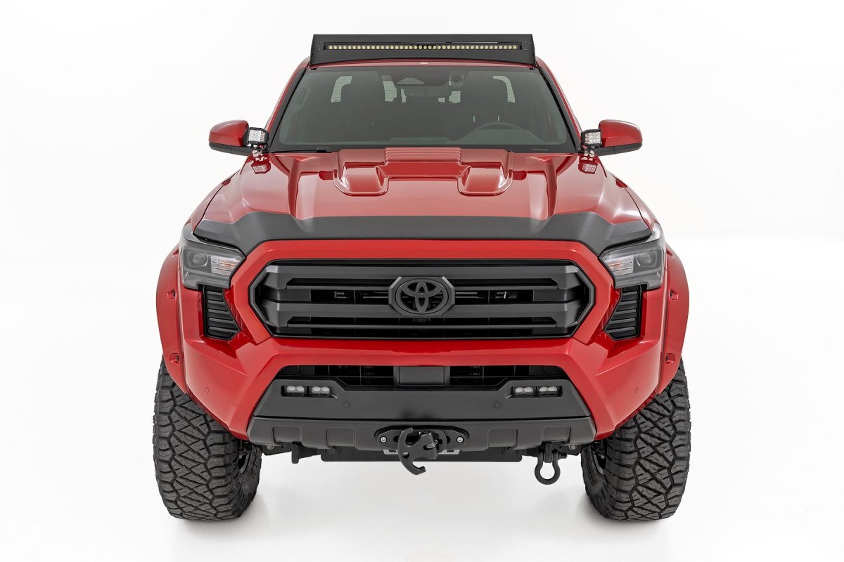 Toyota Tacoma Hood Protector - Rough Country - Gloss Black - '24-'26